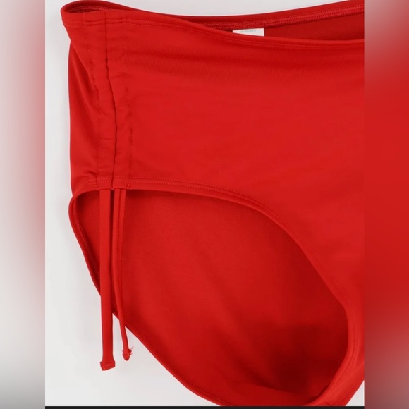 Oasis High Waist Medium Cyber Orange Swim Bottoms - Picture 6 of 7